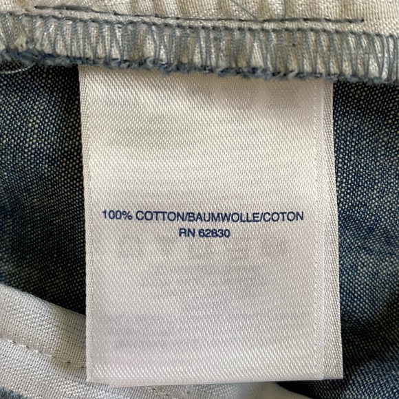 LANDS END Ladies Chambray Shorts Size 2 - Picture 4 of 4